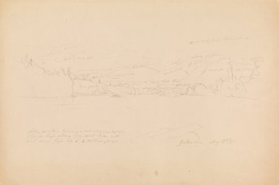 Shore of Lake and Foothills of Mount Katahdin by Frederic Edwin Church